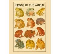 Frogs of the World Notebook: Gift for Nature Lovers, Botanical, Cottagecore, Vintage, Whimsical