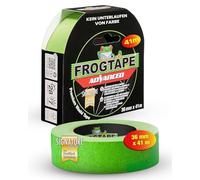 FrogTape Advanced Cinta de Carrocero Washi con Tecnología PaintBlock, Cinta de Pintor Interior y Exterior, Bordes Ultra Nítidos, Removible Sin Residuos, Cinta Adhesiva Anti UV, 36mm x 41,1m