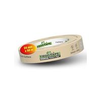 FrogTape Essential Cinta de Carrocero para Pintar y Enmascarar 24mm x 50m, Cinta de Pintor Adhesiva para Interior y Exterior, Removible Sin Residuos 7 Días, Papel FSC para Bordes Limpios