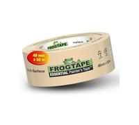 FrogTape Essential Cinta de Carrocero para Pintar y Enmascarar 48mm x 50m, Cinta de Pintor Adhesiva para Interior y Exterior, Removible Sin Residuos 7 Días, Papel FSC para Bordes Limpios