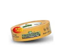 FrogTape GoldPlus Cinta de Carrocero Washi 36mm x 50m, Cinta de Pintor para Interior y Exterior, Removible Sin Residuos 60 Días, Cinta Adhesiva Resistente a los Rayos UV, Bordes Muy Limpios