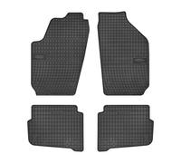 FROGUM 0015 Alfombrilla de Goma negro Compatible con VW Polo IV Hatchback 9N, 9A Fox Hatchback 5Z1, 5Z3, 5Z4, SKODA Fabia I Combi 6Y5 FABIA 6Y2 FABIA Sedán 6Y3 Fabia I Praktik 6Y5