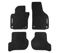 FROGUM Alfombrillas Coche Horizon Alfombras de Terciopelo para Seat Leon II 2005-2012, para Volkswagen Golf V 2003-2009, para Golf Vi 2008-2016, para Scirocco III 2008-2017 | Sin Olor | con Anclajes