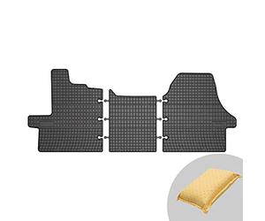 Frogum EL Toro Juego de 3 alfombrillas de goma para todo el año, aptas para Citroen Jumper II, Fiat Ducato III (tipo 250), Peugeot Boxer II | Material resistente | borde de 1 - 5 cm | UE | limpiador