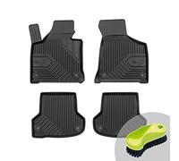 Frogum Juego de 4 alfombrillas de goma para Audi A3 III - 8P (año de construcción: 2003 - 2013) | Premium calidad/duradero material TPE | Fabricado en la UE | Cepillo para tapicería gratis