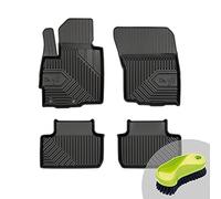 Frogum Juego de 4 alfombrillas de goma para todo el año para Citroen C4 Aircross, Mitsubishi ASX, calidad premium, material TPE duradero, fabricado en la UE, cepillo de tapicería gratis