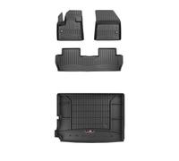 FROGUM ProLine 3D Un Juego de Alfombrillas de Goma para Coche y cubeta Maletero con Logo Alfombras para Peugeot 5008 II 2017-2024 | Los Bordes más Altos