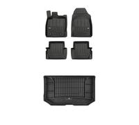 FROGUM ProLine 3D Un Juego de Alfombrillas de Goma para Coche y cubeta Maletero con Logo Alfombras para Ford Fiesta VII 2017-2023| Los Bordes más Altos