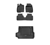 FROGUM ProLine 3D Un Juego de Alfombrillas de Goma para Coche y cubeta Maletero con Logo Alfombras para Honda ZR-V Desde 2023| Los Bordes más Altos