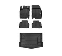 FROGUM ProLine 3D Un Juego de Alfombrillas de Goma para Coche y cubeta Maletero con Logo Alfombras para Nissan Qashqai II 2013-2021| Los Bordes más Altos