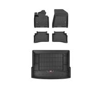 FROGUM ProLine 3D Un Juego de Alfombrillas de Goma para Coche y cubeta Maletero con Logo Alfombras para Kia Sportage IV 2015-2018| Los Bordes más Altos