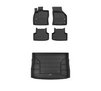 FROGUM ProLine 3D Un Juego de Alfombrillas de Goma para Coche y cubeta Maletero con Logo Alfombras para Volkswagen Golf VII 2012-20| Los Bordes más Altos