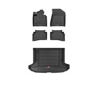 FROGUM ProLine 3D Un Juego de Alfombrillas de Goma para Coche y cubeta Maletero con Logo Alfombras para Hyundai Tucson III 2015-20| Los Bordes más Altos