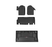 FROGUM ProLine 3D Un Juego de Alfombrillas de Goma para Coche y cubeta Maletero con Logo Alfombras para Mercedes Vito III 2014-| Los Bordes más Altos