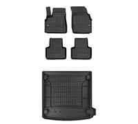 FROGUM ProLine 3D Un Juego de Alfombrillas de Goma para Coche y cubeta Maletero exclusivas Alfombras para Audi Q8 Desde 2018 | Los Bordes más Altos