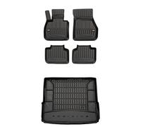 FROGUM ProLine 3D Un Juego de Alfombrillas de Goma para Coche y cubeta Maletero exclusivas Alfombras para BMW X1 F48 2015-2022 | Los Bordes más Altos