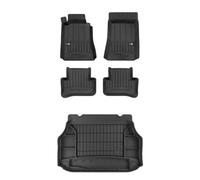 FROGUM ProLine 3D Un Juego de Alfombrillas de Goma para Coche y cubeta Maletero exclusivas Alfombras para Mercedes-Benz Clase C W203 2000-2007 | Los Bordes más Altos