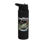 FrogWatch Field Observer Anfibios Humedal Stainless Steel Insulated Water Bottle