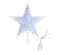 Froiny Navidad de la Estrella la Punta del árbol llevaron la luz Cima del Ornamento de la Estrella decoración del hogar con el Enchufe (UE)