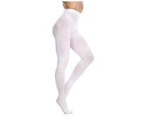Frola Nur die Damen Medias 80 DEN, opacas, microfibra, suaves Medias para mujer, Blanco, L-XL