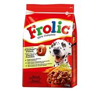 Frolic Alimento seco para Perros con Vacuno, Zanahorias y Cereales, 1 Bolsa (1 x 1,5 kg)