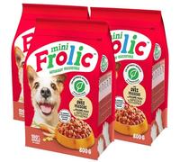 Frolic - Mini alimento seco para perros con pollo, verduras, cereales, ingredientes naturales, sin colorantes, sin aromas artificiales, aperitivos suaves para perros de talla pequeña y mediana, 3
