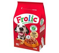Frolic Pienso Completo para Perro, alimento seco con Sabor a Aves de Corral Fresco, 4 Bolsas de 1,5 kg