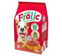 Frolic Pienso Semihúmedo para Perros Adultos Mini Sabor Ave, 5 Bolsas de 800 g