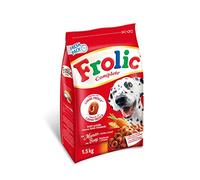 Frolic Alimento seco para Perros con Vacuno, Zanahorias y Cereales, 1 Bolsa (1 x 1,5 kg)
