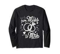 from Miss to Mrs - Anillo de Compromiso para Despedida de Soltera Manga Larga