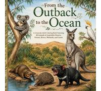 From Outback to Ocean: A Grayscale Adult Coloring Book Featuring 48 Animals of Australia’s Deserts, Forests, Rivers, Wetlands, and Coasts (Animals of the World Adult Grayscale Coloring Book)