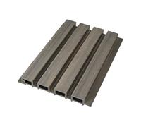 From Plain To Beautiful In Hours LR01 - Paneles lineales de WPC para revestimiento y revestimiento de listones de pared exterior, madera antigua, muestra de 10 x 8.5 pulgadas (paquete de 2)