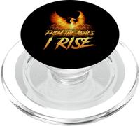 from The Ashes I Rise Motivational Phoenix Bird Camisa Regalo PopSockets PopGrip para MagSafe