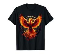 From The Ashes Phoenix Rising Fire Bird - Cita motivacional Camiseta