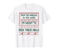 from The Windows to The Walls Christmas Women Deck The Halls Camiseta