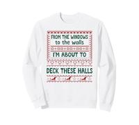 from The Windows to The Walls Christmas Women Deck The Halls Sudadera