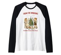 from The Windows to Walls Deck These Halls Christmas Camiseta Manga Raglan