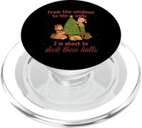 from The Windows to Walls Deck These Halls Christmas PopSockets PopGrip para MagSafe
