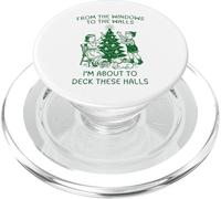 from The Windows to Walls Deck These Halls Christmas PopSockets PopGrip para MagSafe