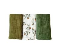 FROMCEO 3 paños de algodón suave y transpirable para recién nacidos, toalla de baño para piel sensible, 25 x 25 cm, paños multiusos para eructos, toalla de baño infantil de algodón