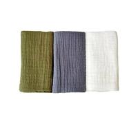 FROMCEO 3 paños de algodón suave y transpirable para recién nacidos, toalla de baño para piel sensible, 25 x 25 cm, paños multiusos para eructos, toalla de baño infantil de algodón