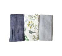 FROMCEO 3 paños de algodón suave y transpirable para recién nacidos, toalla de baño para piel sensible, 25 x 25 cm, paños multiusos para eructos, toalla de baño infantil de algodón
