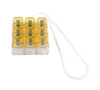 FROMCEO 9 teclas con luz LED, interruptor de teclado, probador, cordón de silicona, para oficina, viajes, alivio del estrés