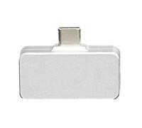 FROMCEO Adaptador convertidor de sonido USB C de estudio profesional de 384 kHz, procesamiento de doble puerto de salida, diseño compacto de aluminio, adaptador compacto para auriculares