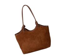 FROMCEO Bolso de hombro grande con diseño coreano, ligero para las axilas, tela de poliuretano, impermeable, funcional para uso diario, a la moda, casual, para desarmar, café, One Size