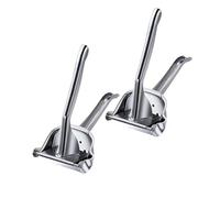 FROMCEO El juego de exprimidores mejorado incluye clip de alimentos y bolsas de jugos adecuadas para filtrar y exprimir eficientemente varias frutas con palancas ergonómicas