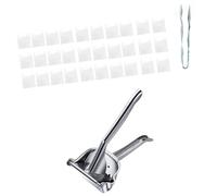 FROMCEO El juego de exprimidores mejorado incluye clip de alimentos y bolsas de jugos adecuadas para filtrar y exprimir eficientemente varias frutas con palancas ergonómicas