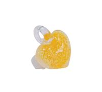 FROMCEO Elegante colgante de corazón con alas de cristal hecho a mano para collar, llavero, bolsa, decoración, llavero, cadena de teléfono, accesorios únicos hechos a mano, talla única, como se