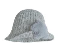 FROMCEO Gorro de pescador con patrón de estrellas de moda, cómodo diseño de punto, gorro de invierno resistente al viento para trajes casuales transpirable unisex, Gris Claro, Talla única