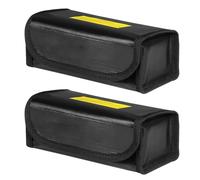 FROMCEO Power Cell - Contenedor de almacenamiento para celdas recargables con capa de lámina metálica y bolsa de transporte de batería de construcción de fibra de vidrio resistente